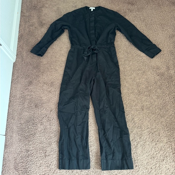 COS Black Long Sleeve Belted Jumpsuit Oversized Size XS - Picture 3 of 12